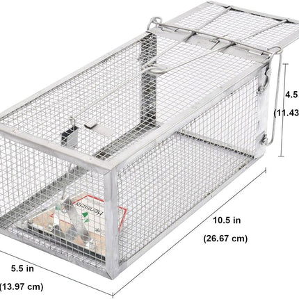 Kensizer Small Animal Humane Live Cage Rat Mouse Mice Chipmunk Rodent Voles Hamsters Trap That Work for Indoor and Outdoor, Catch and Release…