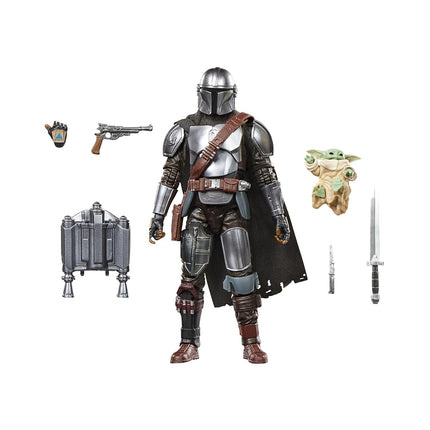 Star Wars The Black Series The Mandalorian & Grogu, Star Wars: The Mandalorian & Grogu Deluxe Collectible 6 Inch Action Figure Gift