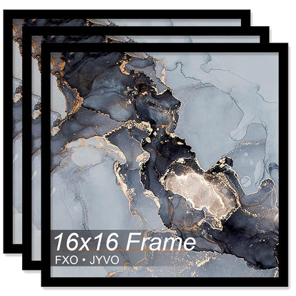 Fxojyvo 16x16 Frame Set of 3 for Picture Photo Pos