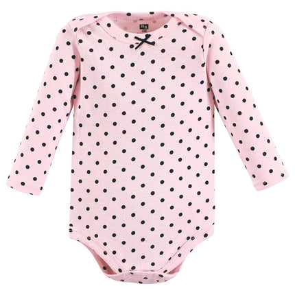 Hudson Baby unisex-baby Cotton Long-sleeve Bodysuits, Girl Dogs 7-pack, Preemie
