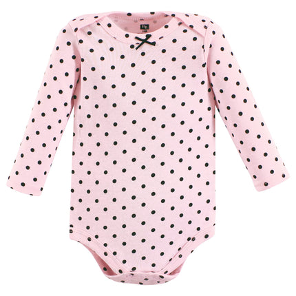 Hudson Baby unisex-baby Cotton Long-sleeve Bodysuits, Girl Dogs 7-pack, Preemie