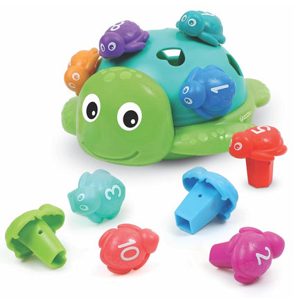 Learning Resources Seymour the Counting Shapes Sea Turtle,Travel Toys, Preschool, Toddler Activities, Colour Sorting Toys for Toddlers, Ages 18 months+