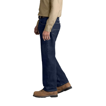 Red Kap Men's Relaxed Fit Jean, Prewashed Indigo, 48x30