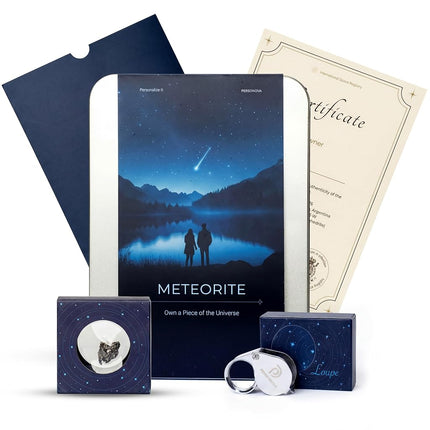 PERSONOVA Authentic Meteorite Rock Gift Box – Real