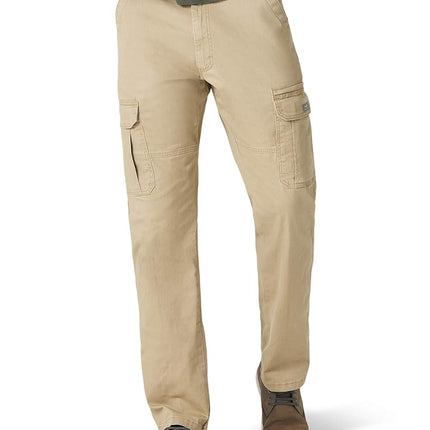 Wrangler Authentics Men's Relaxed Fit Stretch Cargo Pant Casual, Elmwood, 46W x 32L