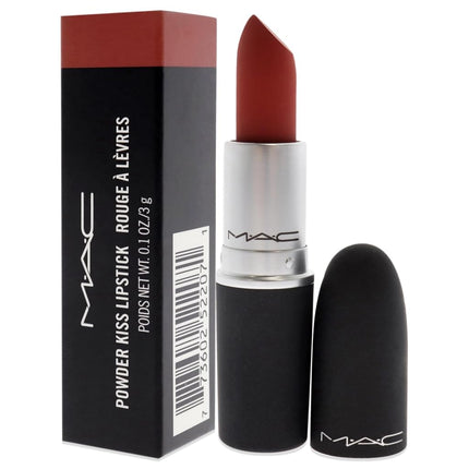 MAC Powder Kiss Lipstick - 316 Devoted To Chili For Women 0.1 oz Lipstick