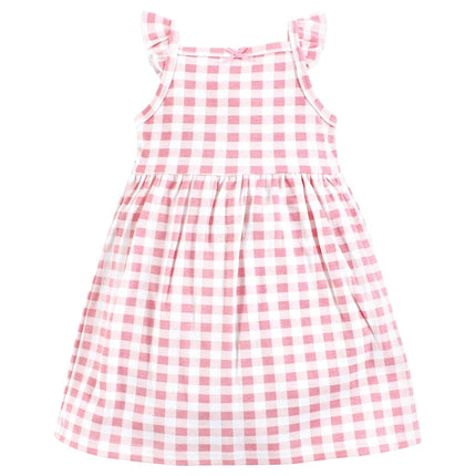 Hudson Baby Baby Girls' Cotton Dresses, Butterfly Floral, 6-9 Months