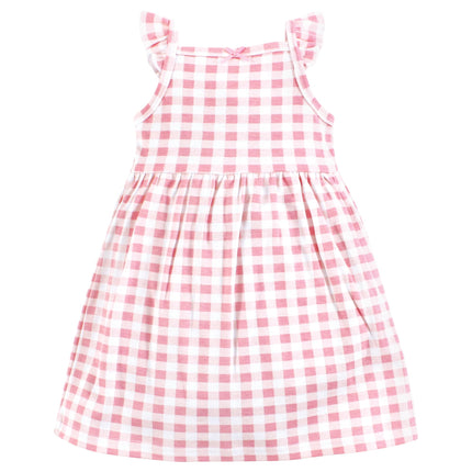 Hudson Baby Baby Girls' Cotton Dresses, Butterfly Floral, 12-18 Months