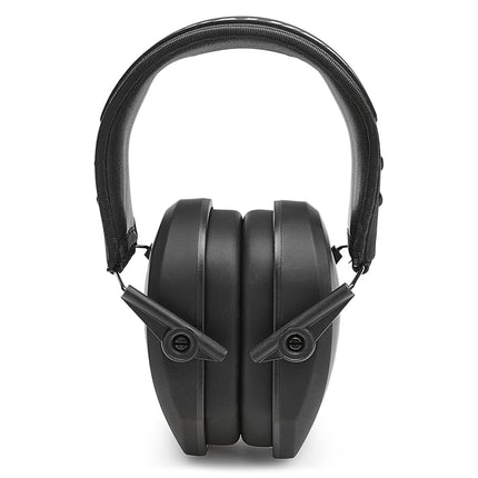 Walker's Razor Slim Passive Earmuff - Ultra Low-Profile Earcups - Black