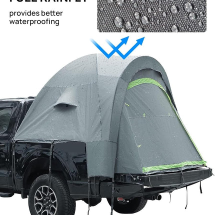 JOYTUTUS Pickup Truck Tent, Waterproof PU2000mm Double Layer for 2 Person, Portable Truck Bed Tent, Length 2.3M Camping Preferred