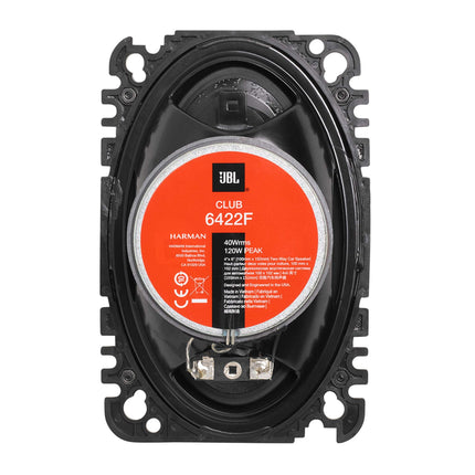 JBL Club 6422F - Sistema de altavoces de componentes de dos vías de 4 X 6" (sin rejilla)