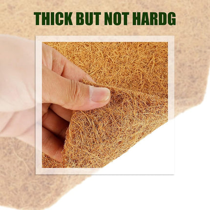 Abizarch 10Pcs Chicken Nesting Pads 13"x13", Natural Coconut Palm Hens Nest Bedding Mats,Multifunctional Chicken Nesting Box Liners for Hen Laying Eggs