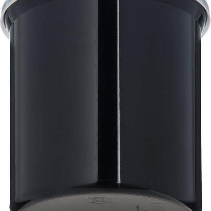 Carlisle 030403 Solid Color Commercial Round Storage with Lid, 4 Quart Capacity, Black (Pack of 6)
