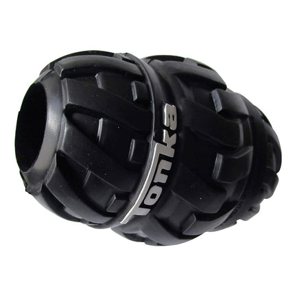 Tonka Tri-Stack Treat Feeder Dog Toy, Lightweight, Durable and Water Resistant, 3.5 Inches, for Medium/Large Breeds, Single Unit, Black