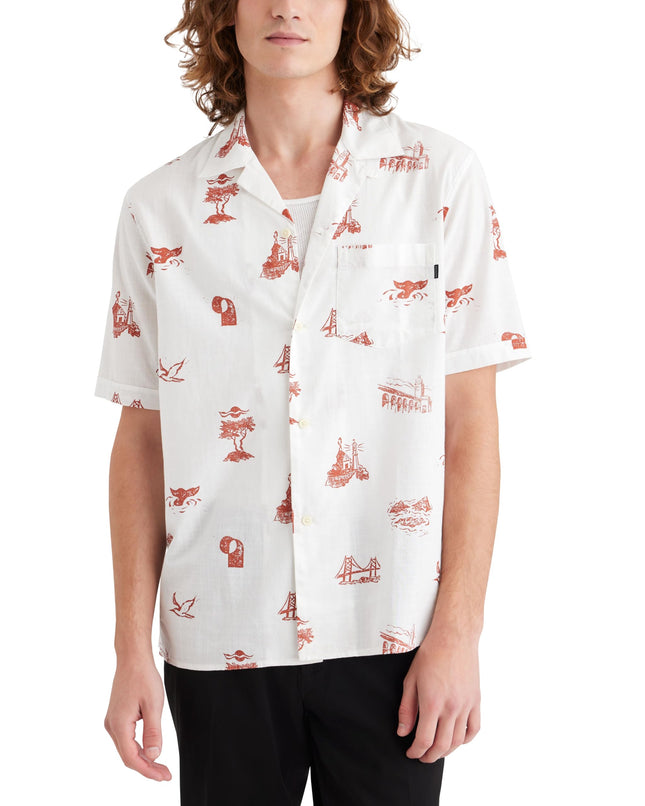 Dockers Mens Short Sleeve Camp Collar Shirt (Regul