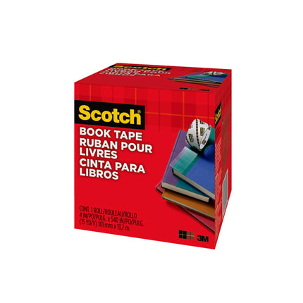 Scotch Ruban adhésif pour livres, 10,16 cm x 13,71 m, Idéal pour réparer, renforcer, protéger et recouvrir (845-400)