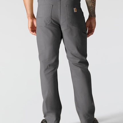 Carhartt Men's Rugged Flex Relaxed Fit Canvas Work Pant, Gravel, W34/L32