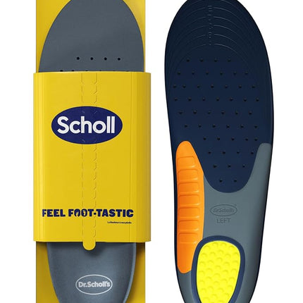 Dr. Scholl's Heavy Duty Support Insoles for Men - Designed for Big & Tall Men 90+kg, Wide Feet, Shock Absorbing, Arch Support, Distributes Pressure, Trim to Fit Inserts, 1 Pair, UK Size 7-12