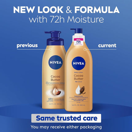 Cocoa Butter Body Lotion by Nivea for Unisex - 16.9 oz Body Lotion