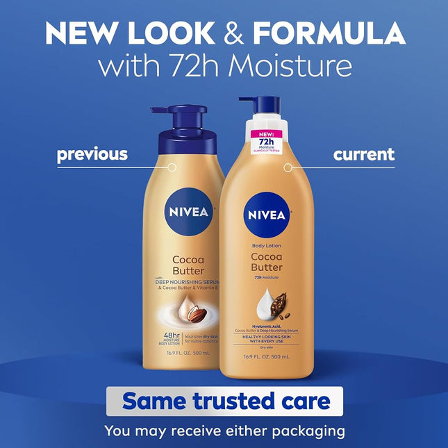 Cocoa Butter Body Lotion by Nivea for Unisex - 16.9 oz Body Lotion