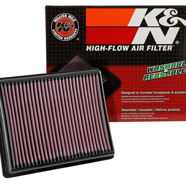 K&N Engine Air Filter: High Performance, Premium, Washable, Replacement Filter: Compatible with 2014-2019 FIAT/OPEL/RENAULT/NISSAN (Talento II, Vivaro B, Trafic III, NV300), 33-3054