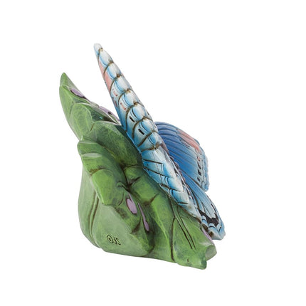 Enesco Jim Shore Heartwood Creek Mini Red Spot Purple Butterfly Figurine 3 Inch, Multicolor, 6014427
