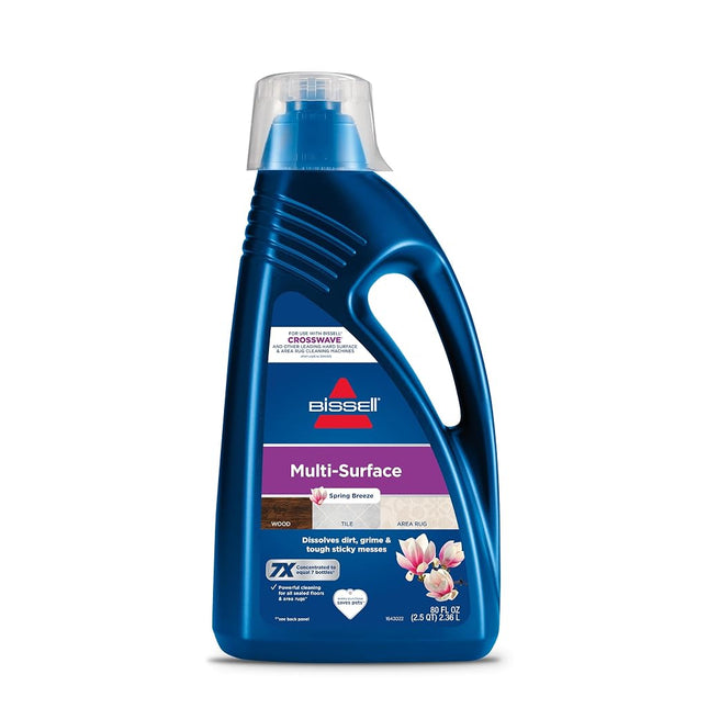 Bissell MultiSurface Floor Cleaning Formula for Crosswave and Spinwave (80 oz), 1789G