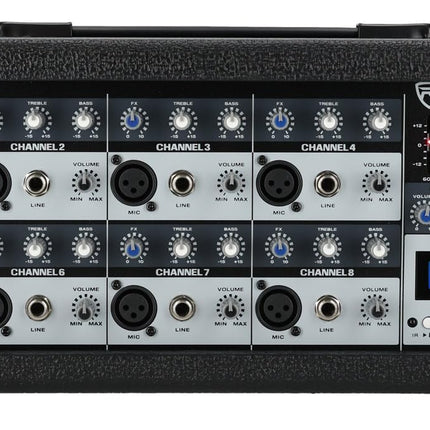 Rockville RPM85 2400w Powered 8 Channel Mixer, USB