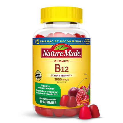 Nature Made Extra Strength Vitamin B12 Gummies, 30