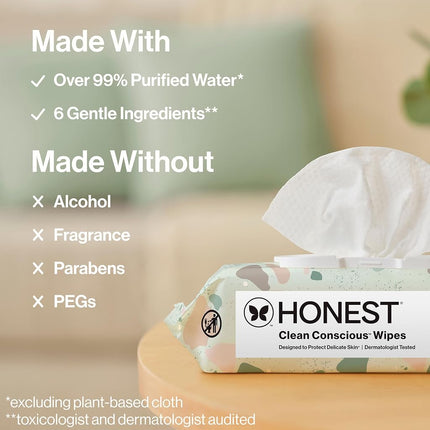 Toallitas de tela Honest Company totalmente naturales (288 unidades en total) por Honest