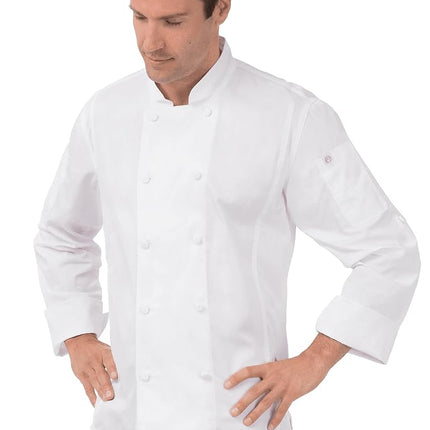 Chef Works Men's Cbc01whts Chef's Jacket, White, S