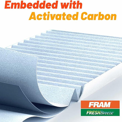 FRAM Fresh Breeze Cabin Air Filter Replacement for Car Passenger Compartment w/Arm and Hammer Baking Soda, Easy Install, CF10559 for Select Suzuki Vehicles
