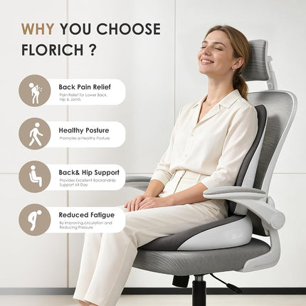 FLORICH Seat Cushion and Lumbar Support Pillow