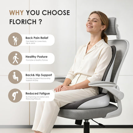 FLORICH Seat Cushion and Lumbar Support Pillow