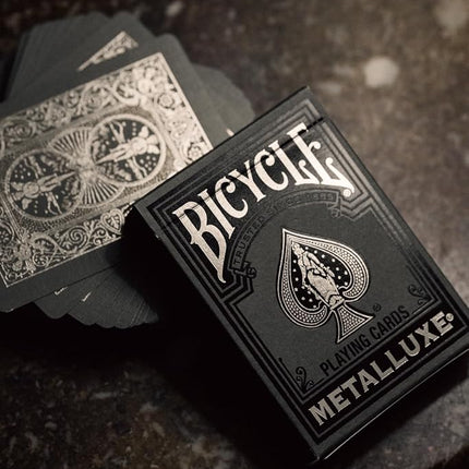 Bicycle Black and Silver Metalluxe Playing Cards Premium Foil Deck