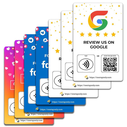 Social Review Tap Card | Review QR Code | Contactl
