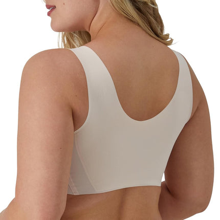 Bali Women's Comfort Revolution Easylite Wireless, Pullover Wirefree T-Shirt Bra Full Coverage, Sandshell, XL