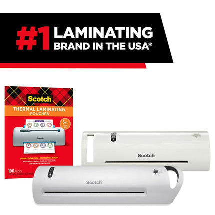 Scotch Thermal Laminating Pouches Premium Quality, 5 Mil Thick for Extra Protection, 10 Pack ID Badge with Clip Laminating Sheets, Our Most Durable Lamination Pouch, 2.4 x 4.2 inches (TP5852-10)