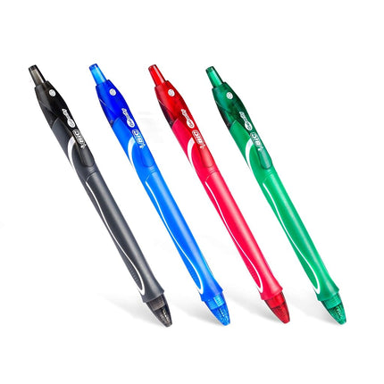 BIC Gel-ocity Quick Dry Retractable Gel Pen, Medium Point, 0.7 mm, Assorted Colors, 3-Count