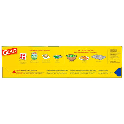 Envoltura de plástico sellable Glad con Griptex, tamaño económico 140 pies cuadrados