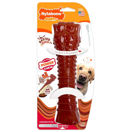 Nylabone Basted Blast Textured Bone Power Chew Toy