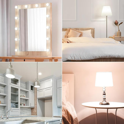 DEGNJU Led Bathroom Light Bulbs 60W Equivalent 5000K Daylight White 800 Lumens G25 Mirror Makeup Globe Lamp Round Shape 7 120V Non-Dimmable Pack of 10