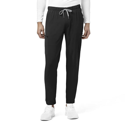 WONDERWINK Renew Men's Jogger Scrub Pant, Black, M