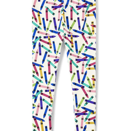 Gymboree Girls' and Toddler Fall and Holiday Leggings, Artist Crayons, 12-18 Months