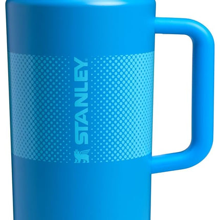 STANLEY Quencher ProTour Flip Straw Tumbler with Leakproof Lid 64 oz | Built-In Straw and Handle | Large Capacity for Travel & Sports | Insulated Stainless Steel Cup | BPA-Free | Azure Fade