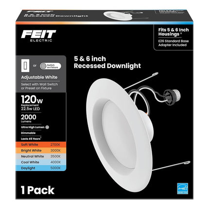Feit Electric LED Recessed Downlight, 120W Equival