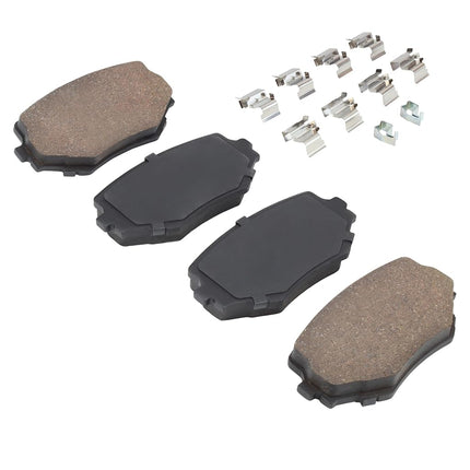 QUALITY-BUILT Premium Semi-Metallic Front Brake Pads (1001-0680M) Compatible with Chevrolet Tracker 2008, Suzuki Grand Vitara 2005-1999, Sidekick 1998-1996, XL-7 2004-2002