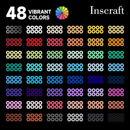 INSCRAFT 28,000 Mini Fuse Beads Kit - 2.6mm, 48 Colors, 7 Pegboards, 15 Tweezers, 2 Ironing Papers - Melty Beads Craft Kit