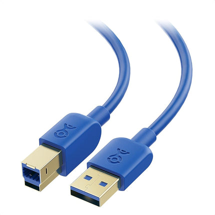 Cable Matters USB 3.0 Cable (USB 3 Cable/USB 3.0 A to B Cable) in Blue 15 Feet - Available 3FT - 15FT in Length