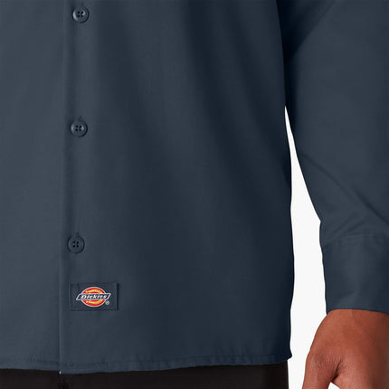 Dickies Men's Long Sleeve Work Shirt, Navy, 3X-Large Big Tall